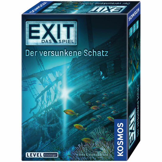 KOSMOS Exit - Das Spiel - Der versunkene Schatz, Escape-Spiel, Spiel, Level Einsteiger, ab 10 Jahren, 694050