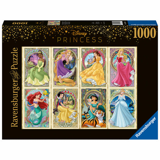 Ravensburger Disney Nouveau Art Prinzessinnen, Puzzle, Erwachsenenpuzzle, Prinzessin, 1000 Teile, 16504