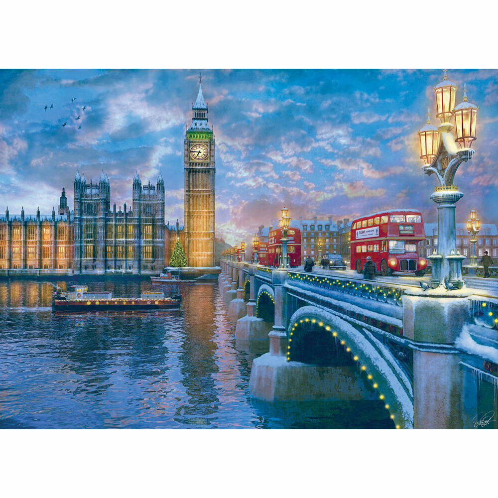 Eurographics Puzzle Heiligabend in London, 1000 Teile, 68 x 48 cm, 6000-0916