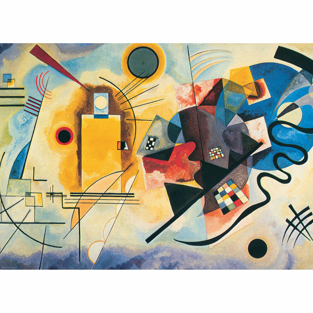 Eurographics Puzzle Gelb Rot Blau von Wassily Kandinsky, 1000 Teile, 68 x 48 cm, 6000-3271