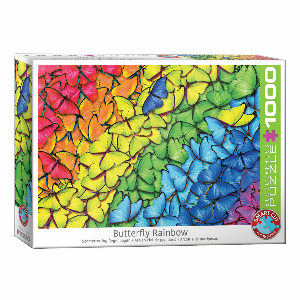 Eurographics Puzzle Schmetterling Regenbogen, 1000 Teile, 68 x 48 cm, 6000-5603