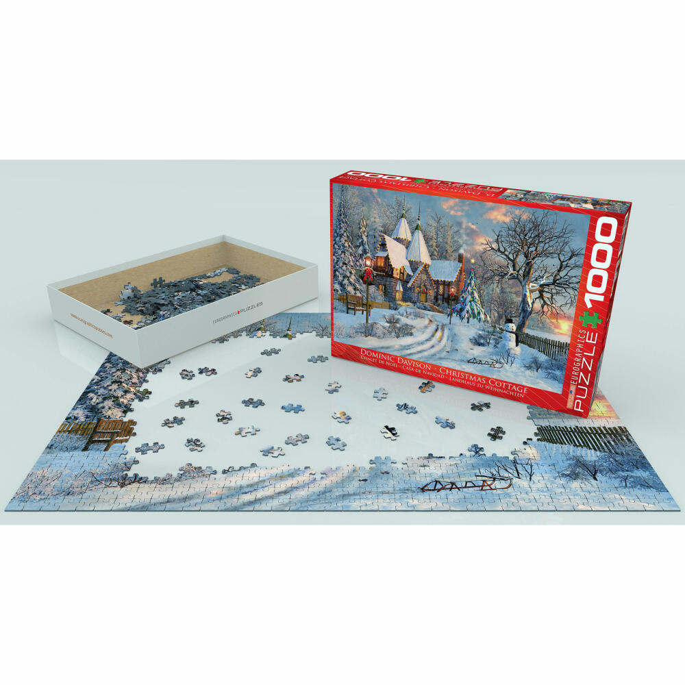 Eurographics Puzzle Weihnachtschalet von Dominic Davison, 1000 Teile, 68 x 48 cm, 6000-0790