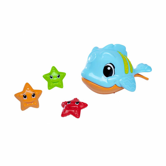 Simba ABC Hungriger Fisch, Wasserspielzeug, Badewannenspielzeug, Badewanne Spielzeug, 104010070
