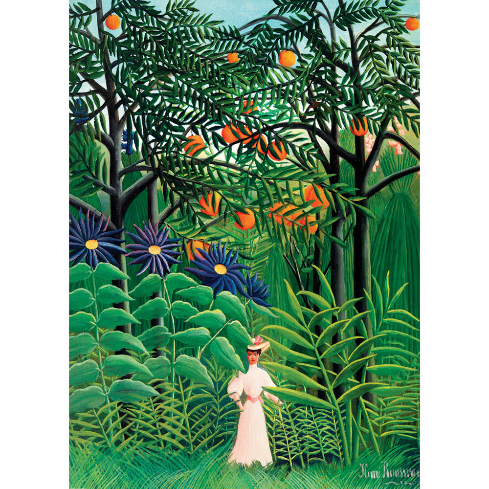 Eurographics Puzzle Frau in einem exotischen Wald von Henri Rousseau, 1000 Teile, 68 x 48 cm, 6000-5608