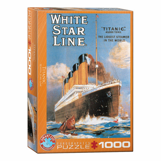 Eurographics Puzzle Titanic White Star Line, 1000 Teile, 68 x 48 cm, 6000-1333