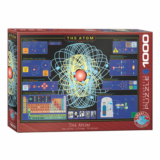 Eurographics Puzzle Das Atom, Physik, 1000 Teile, 68 x 48 cm, 6000-1002