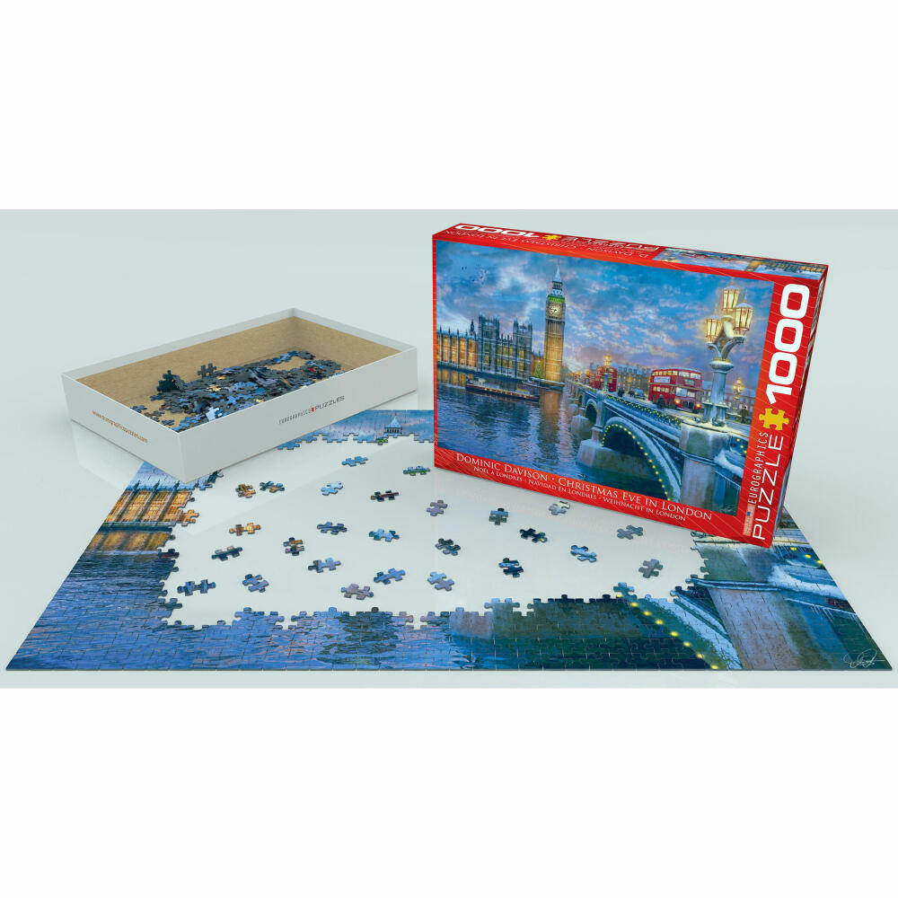 Eurographics Puzzle Heiligabend in London, 1000 Teile, 68 x 48 cm, 6000-0916