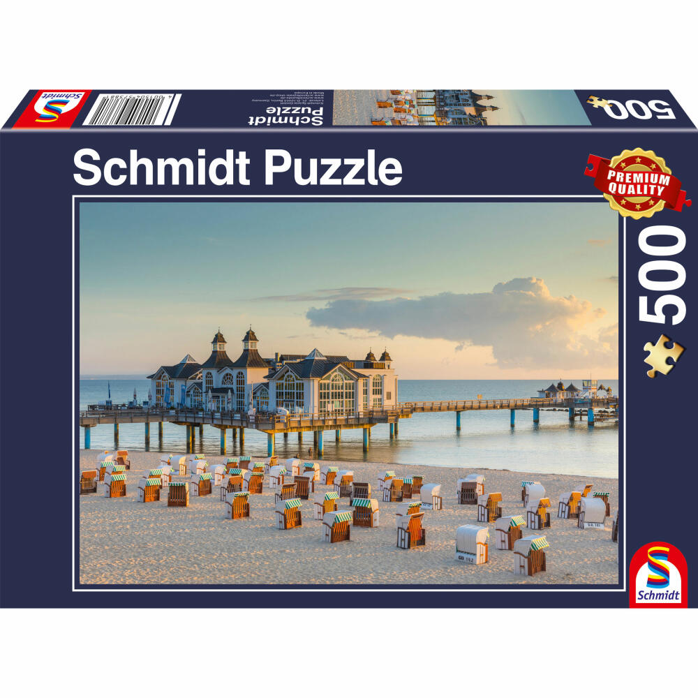 Schmidt Spiele Ostseebad Sellin, Erwachsenenpuzzle, Puzzle, ab 12 Jahre, 500 Teile, 57388