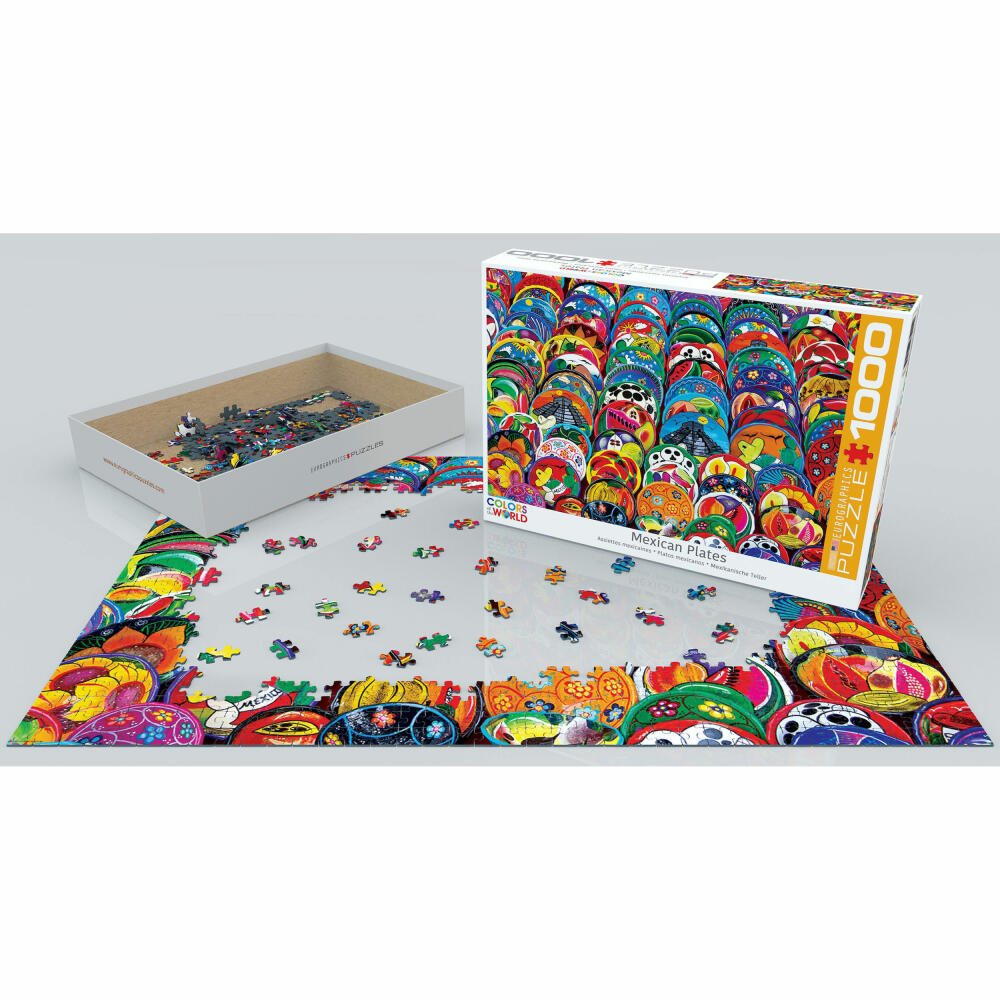 Eurographics Puzzle Mexikanische Keramikteller, 1000 Teile, 68 x 48 cm, 6000-5421