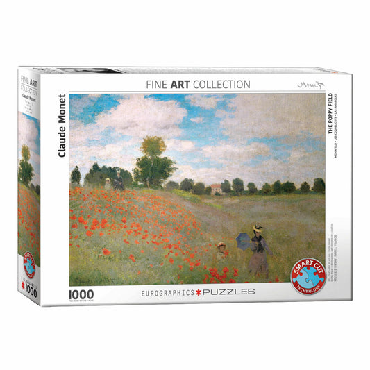 Eurographics Puzzle Mohnfeld von Claude Monet, 1000 Teile, 68 x 48 cm, 6000-0826