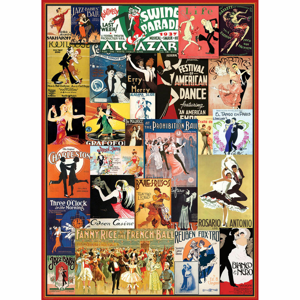 Eurographics Puzzle Gesellschaftstanz, Ballroom Dancing, 1000 Teile, 68 x 48 cm, 6000-0936