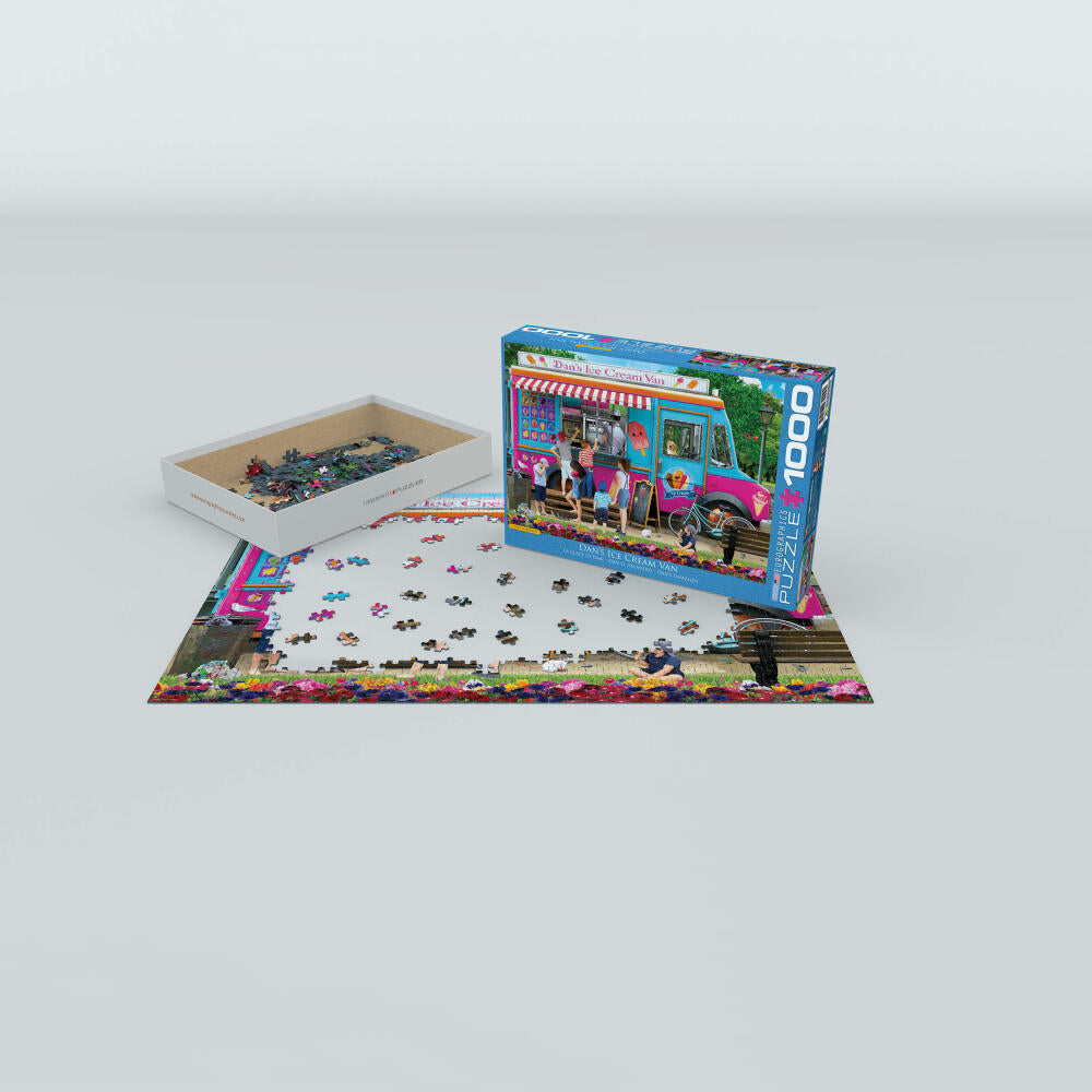 Eurographics Puzzle Dans Eiswagen, Eismann, 1000 Teile, 68 x 48 cm, 6000-5519