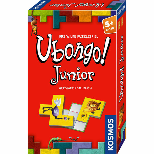 KOSMOS Ubongo! Junior Mitbringspiel, Legespiel, Knobelspiel, Logik Spiel, Kinderspiel, Kinder, ab 5 Jahren, 712723