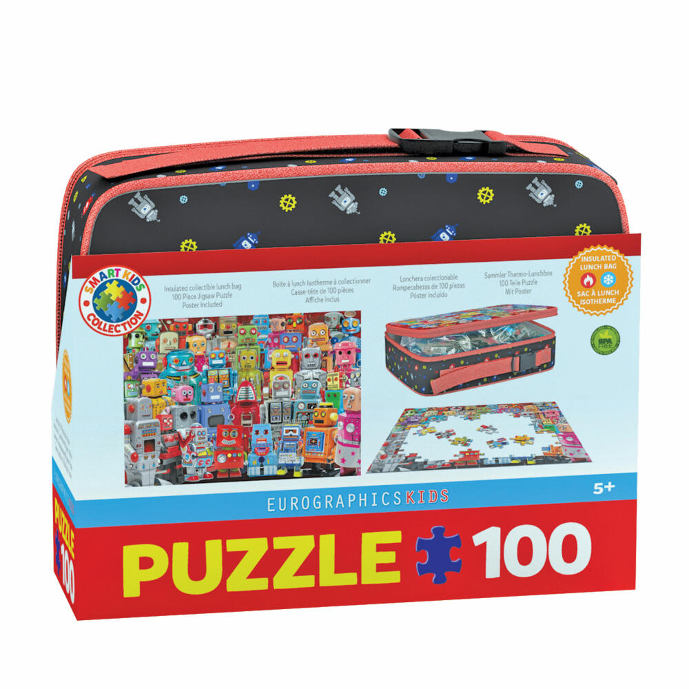 Eurographics Puzzle Roboter mit Lunchbox, 100 Teile, 48 x 33 cm, 9100-5827