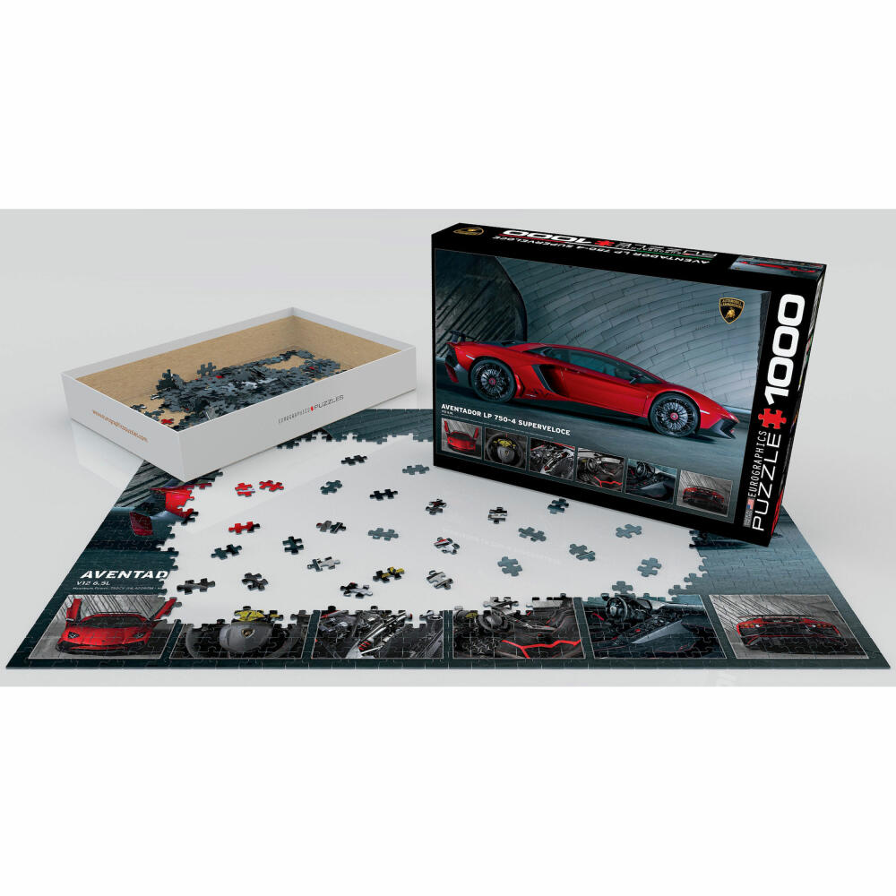 Eurographics Puzzle Lamborghini Aventador LP7504, 1000 Teile, 68 x 48 cm, 6000-0871