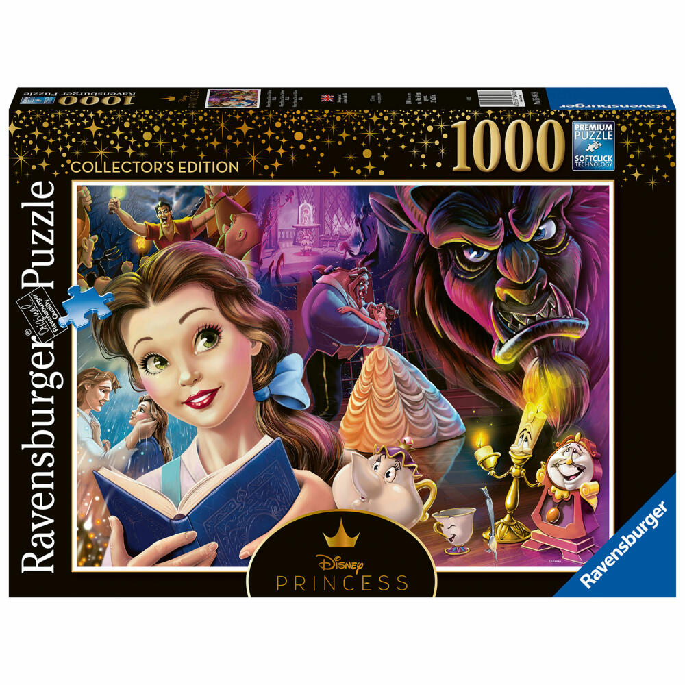 Ravensburger Belle die Disney Prinzessin, Erwachsenenpuzzle, Puzzle, 1000 Teile, 16486