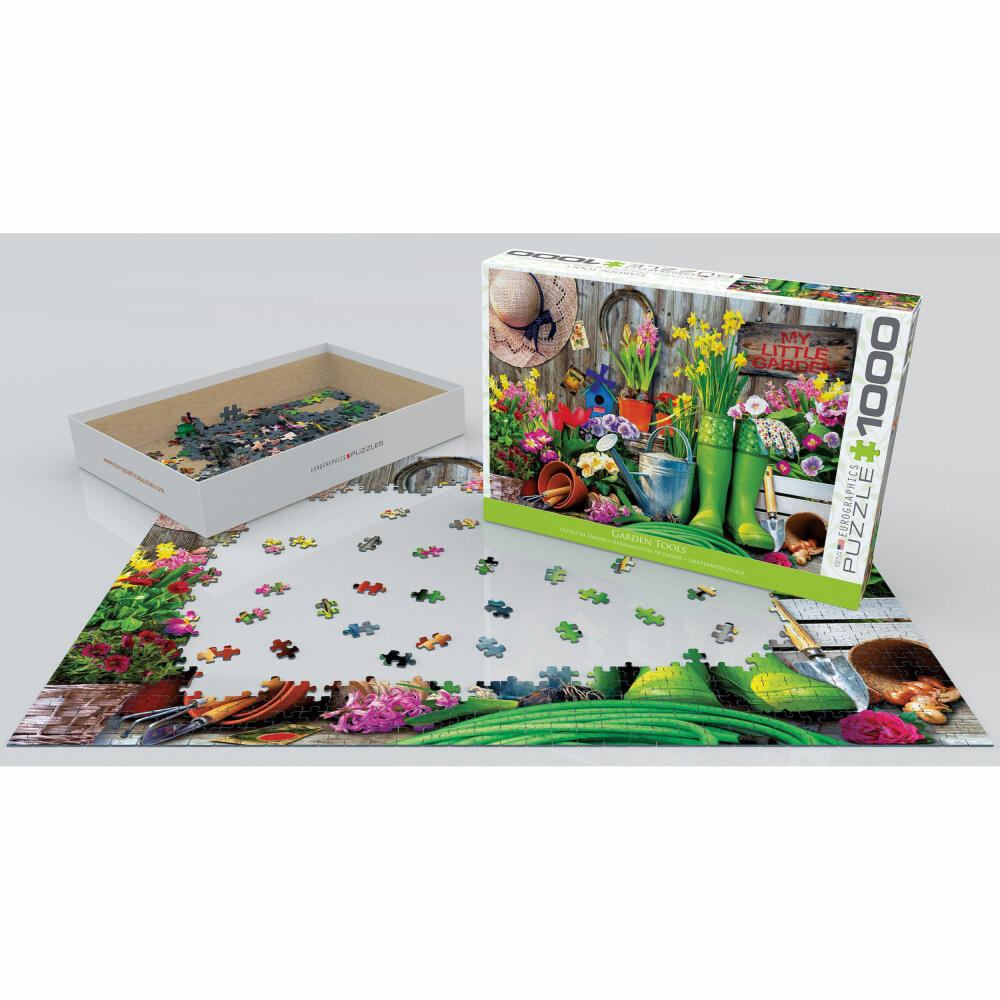 Eurographics Puzzle Gartenwerkzeuge, Gärtnerei, 1000 Teile, 68 x 48 cm, 6000-5391