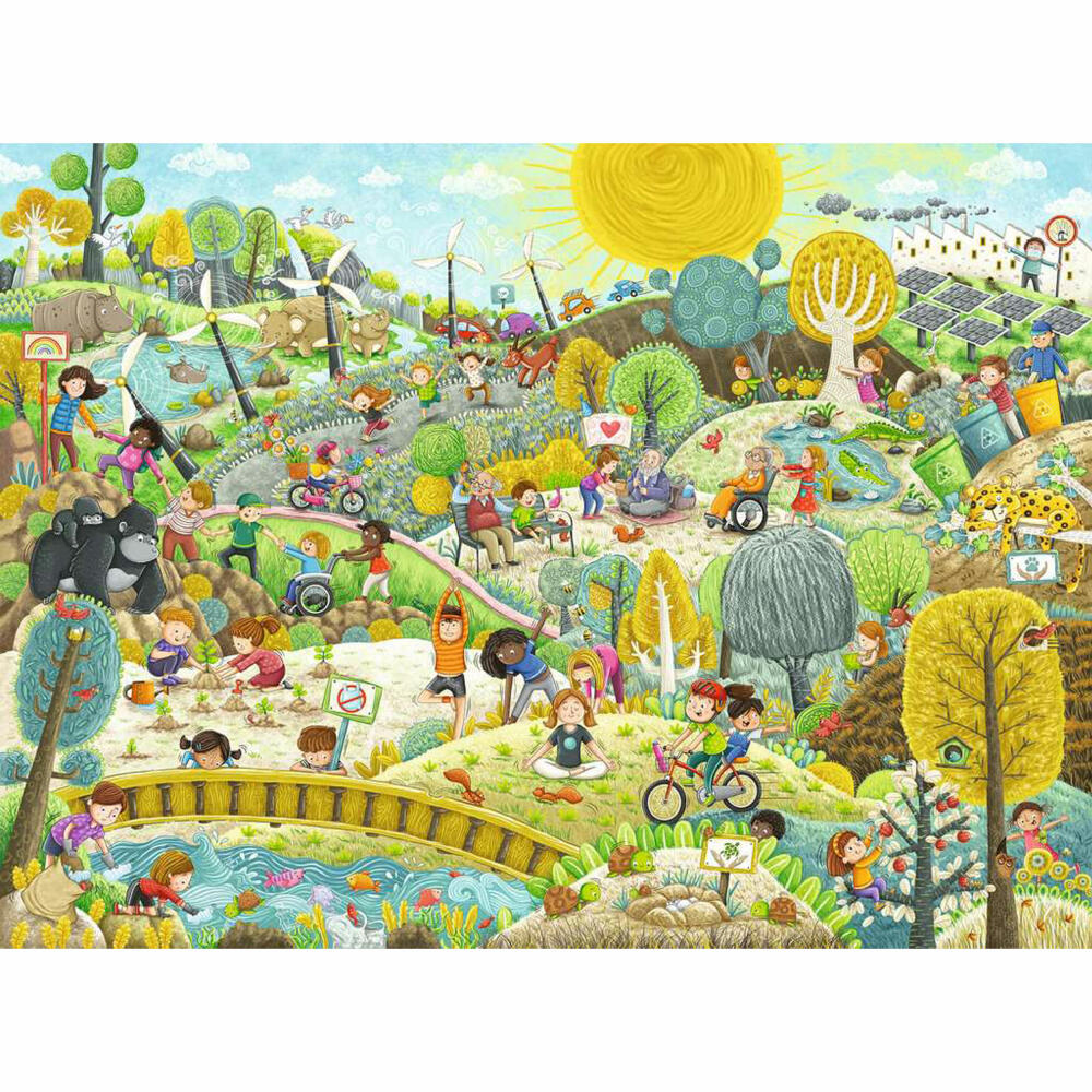 Ravensburger Wir schützen unsere Erde!, 200 Teile XXL, Kinderpuzzle, Kinder Puzzle, ab 8 Jahren, 12000868