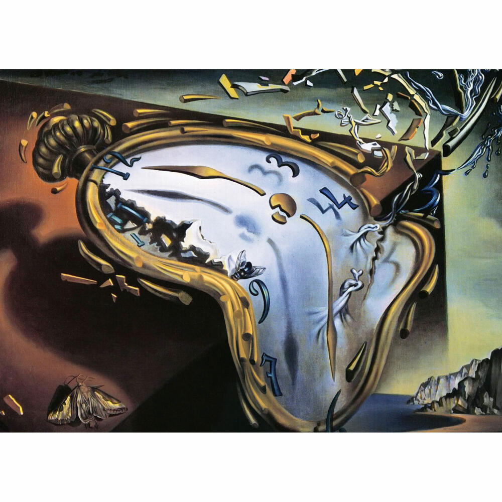 Eurographics Puzzle Weiche Uhr im Moment ihrer ersten Explosion von Salvador Dalí, 1000 Teile, 68 x 48 cm, 6000-0842