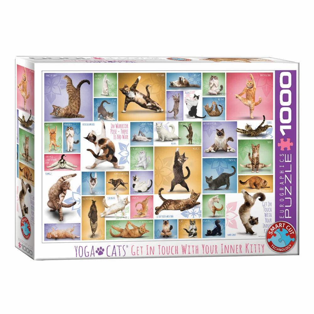 Eurographics Puzzle Yoga Katzen, 1000 Teile, 68 x 48 cm, 6000-0953