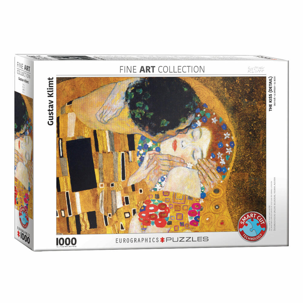 Eurographics Puzzle Der Kuss von Gustav Klimt - Detail, 1000 Teile, 68 x 48 cm, 6000-0142