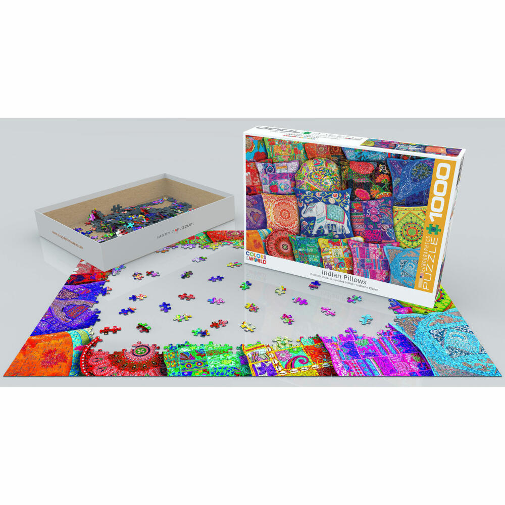 Eurographics Puzzle Indische Kissen, 1000 Teile, 68 x 48 cm, 6000-5470