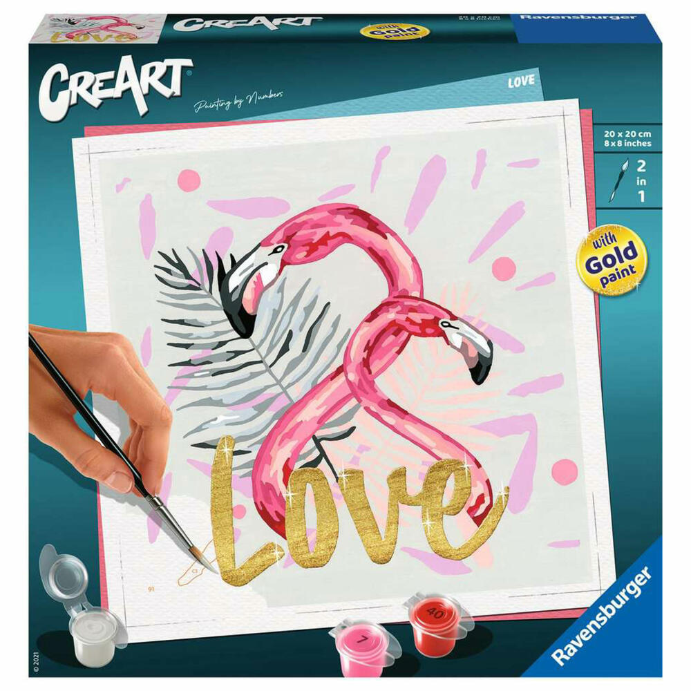 Ravensburger CreArt Love, Malen nach Zahlen, Malset, Malvorlage, Malen, 29029