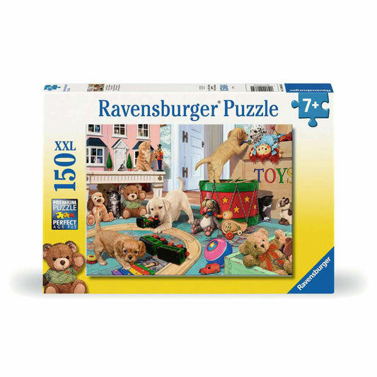 Ravensburger Verspielte Welpen, 150 Teile XXL, Kinderpuzzle, Kinder Puzzle, ab 7 Jahren, 12000865