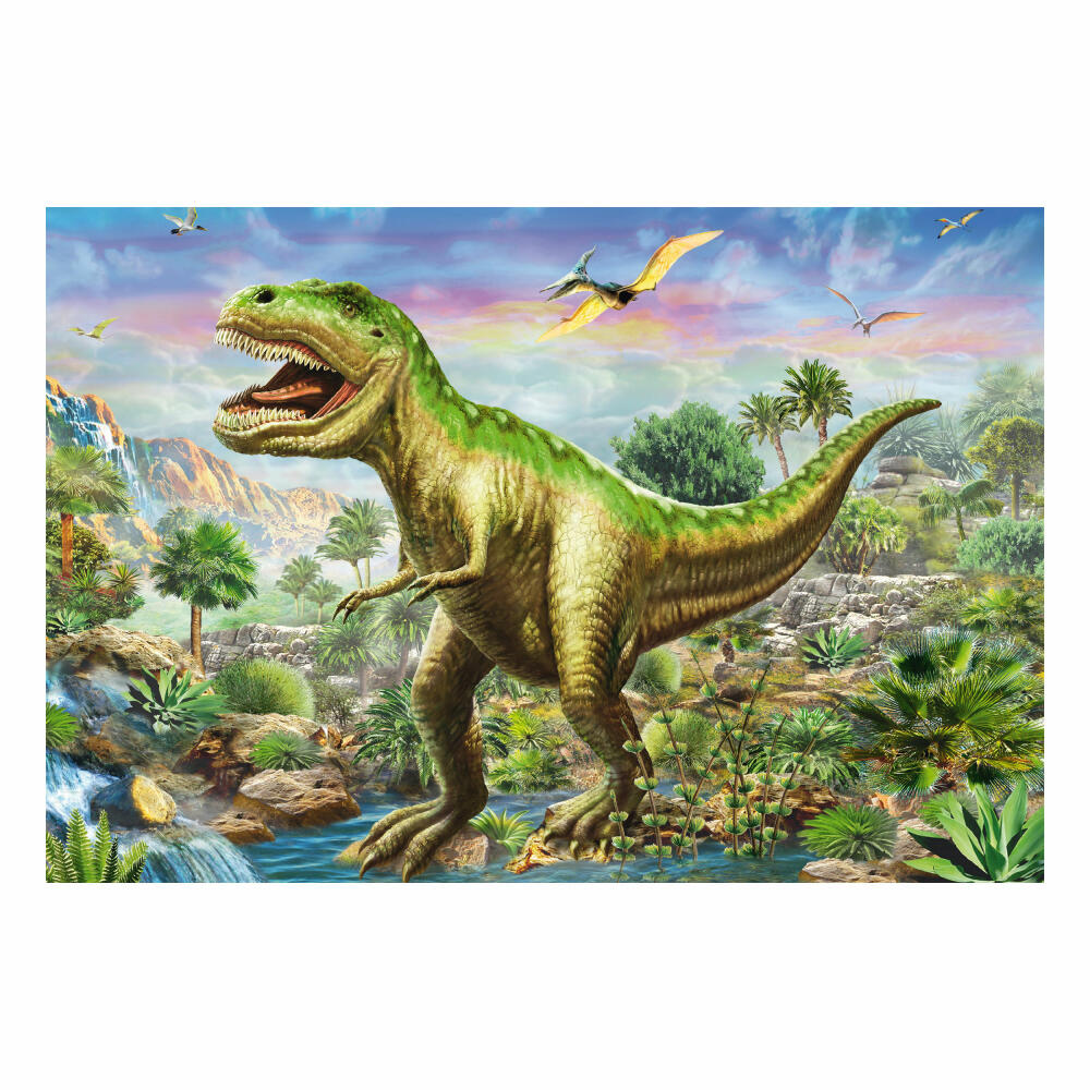 Schmidt Spiele Dinosaurier Abenteuer mit den Dinosauriern, Kinderpuzzle, 3 x 48 Teile, Puzzle, Puzzlespiel, Ab 4 Jahren, 56202