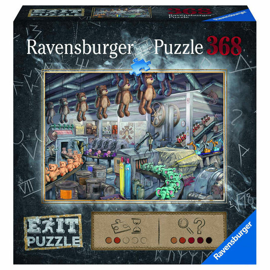 Ravensburger Exit Puzzle In der Spielzeugfabrik, Erwachsenenpuzzle, Ratespiel, Rätsel, Erwachsenen Puzzles, 368 Teile, 16484