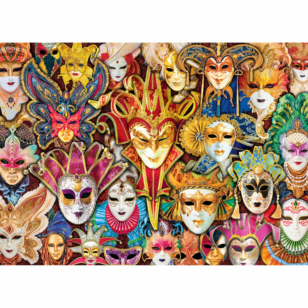 Eurographics Puzzle Venezische Masken, Maskenball, 1000 Teile, 68 x 48 cm, 6000-5534