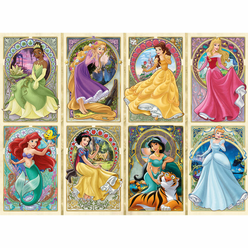 Ravensburger Disney Nouveau Art Prinzessinnen, Puzzle, Erwachsenenpuzzle, Prinzessin, 1000 Teile, 16504