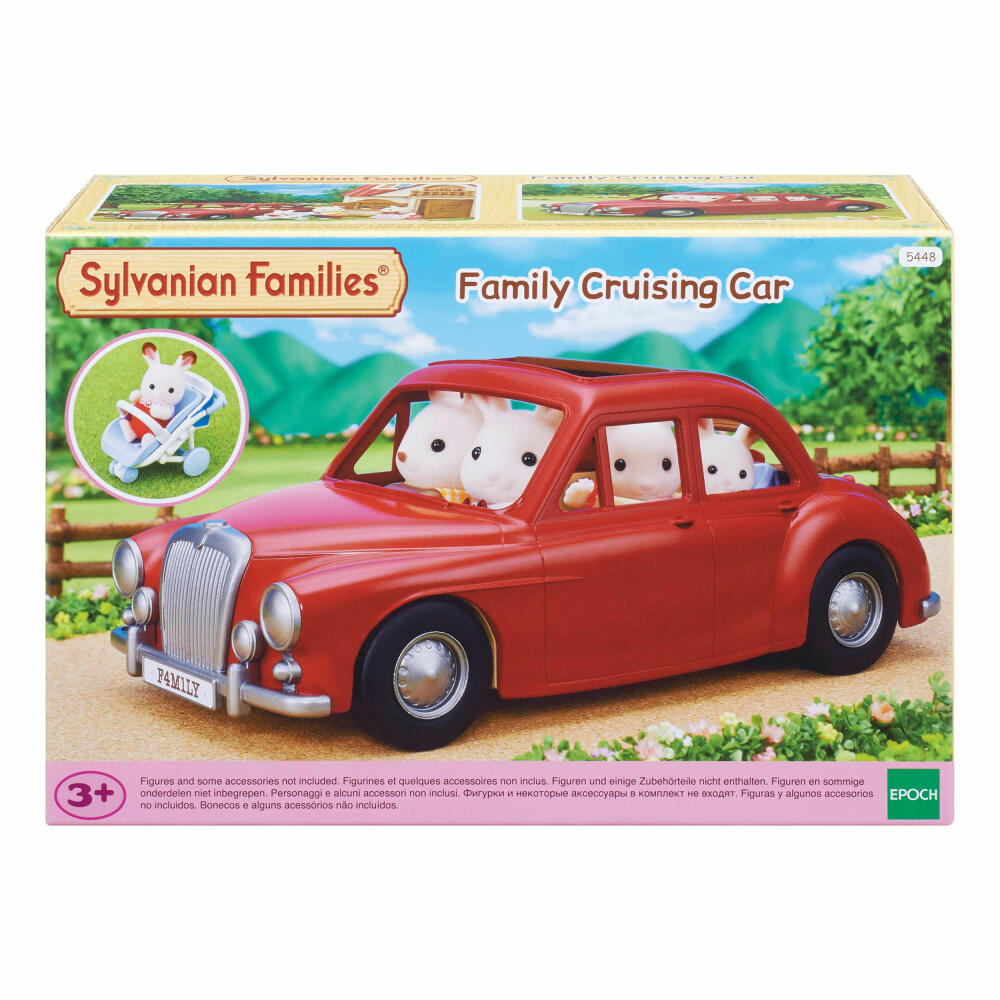 Sylvanian Families Familien-Limousine, Limousine, Auto, Fahrzeug, Automobil, Spielzeug, Rot, 5448