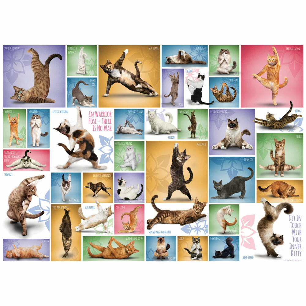 Eurographics Puzzle Yoga Katzen, 1000 Teile, 68 x 48 cm, 6000-0953