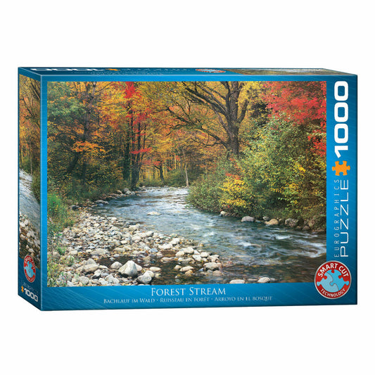 Eurographics Puzzle Bachlauf im Wald, Landschaft, 1000 Teile, 68 x 48 cm, 6000-2132