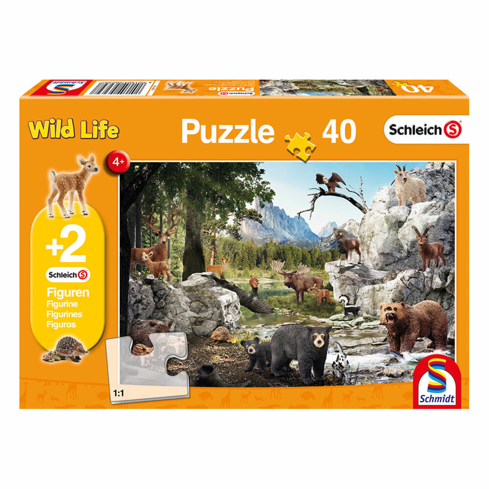 Schmidt Spiele Die Tiere Des Waldes, 40 Teile, Kinderpuzzle, Puzzlespiel, 1 Spieler, 56239