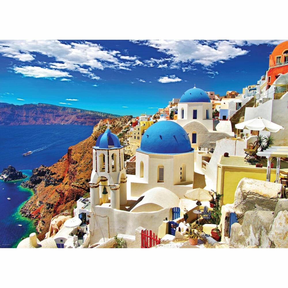 Eurographics Puzzle Oia auf Santorini Griechenland, 1000 Teile, 68 x 48 cm, 6000-0944