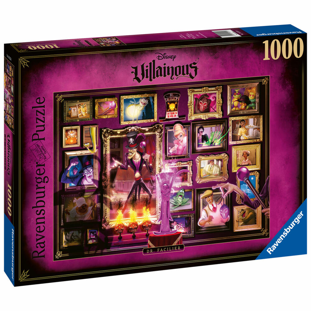 Ravensburger Villainous: Dr. Facilier, Erwachsenenpuzzle, Puzzle, 1000 Teile, 16523