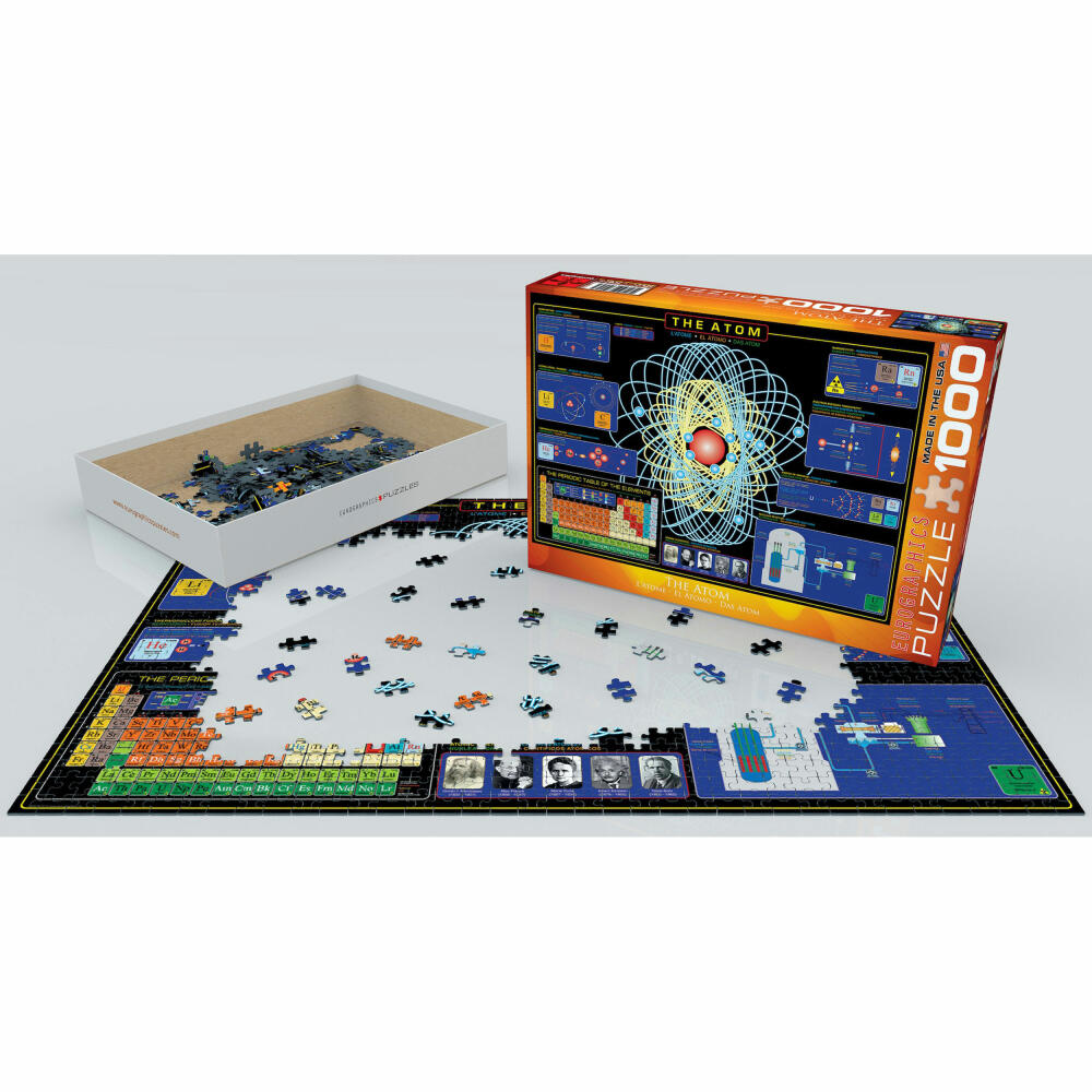 Eurographics Puzzle Das Atom, Physik, 1000 Teile, 68 x 48 cm, 6000-1002