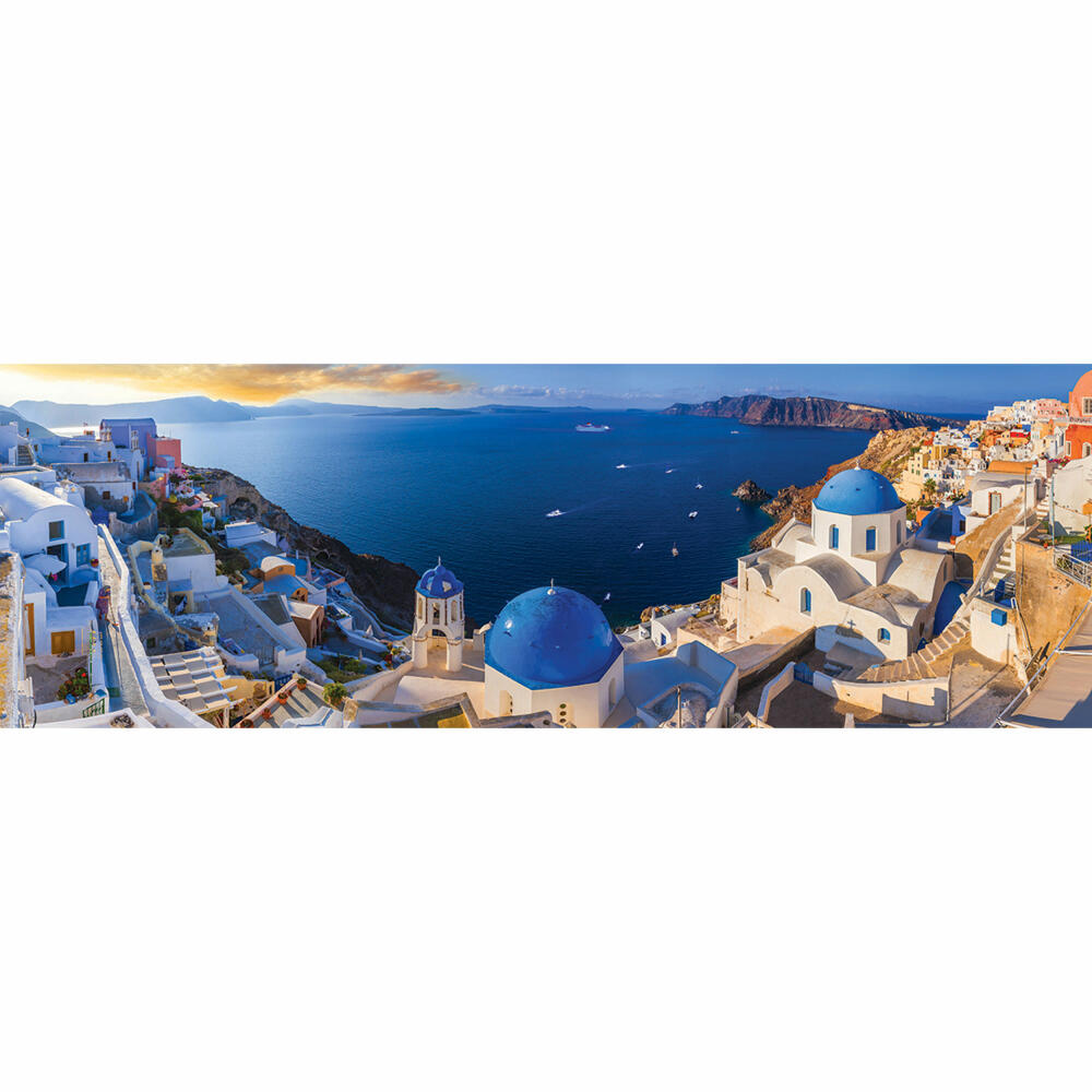 Eurographics Puzzle Santorini Griechenland, 1000 Teile Panorama, 33 x 99 cm, 6010-5300