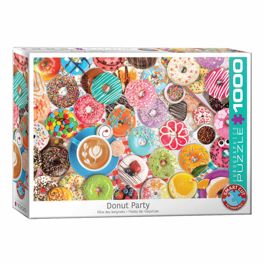 Eurographics Puzzle Donut Party, Gebäck, 1000 Teile, 68 x 48 cm, 6000-5602