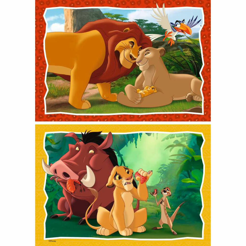 Ravensburger Disney König der Löwen Kreis des Lebens, 2 x 24 Teile, Kinderpuzzle, Kinder Puzzle, ab 4 Jahren, 12001029