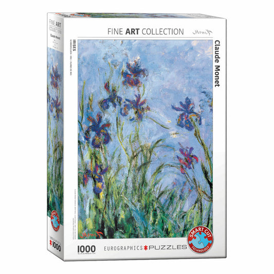 Eurographics Puzzle Schwertlilien von Claude Monet, 1000 Teile, 68 x 48 cm, 6000-2034