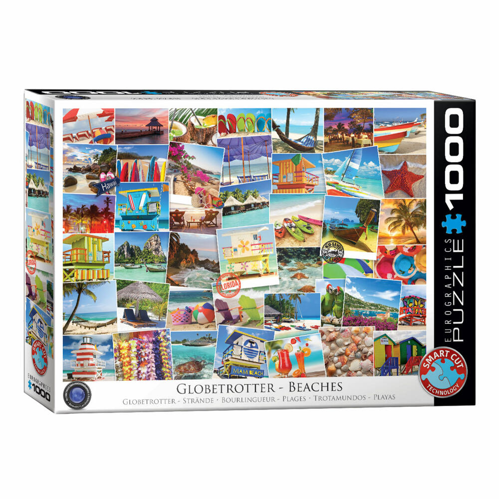 Eurographics Puzzle Globetrotter Strände, 1000 Teile, 68 x 48 cm, 6000-0761