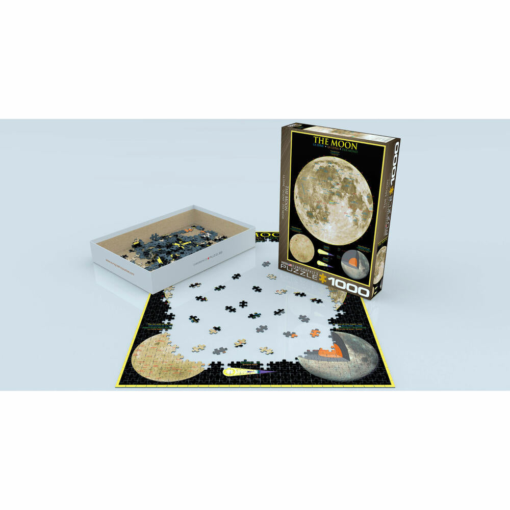 Eurographics Puzzle Der Mond, Astronomie, 1000 Teile, 68 x 48 cm, 6000-1007