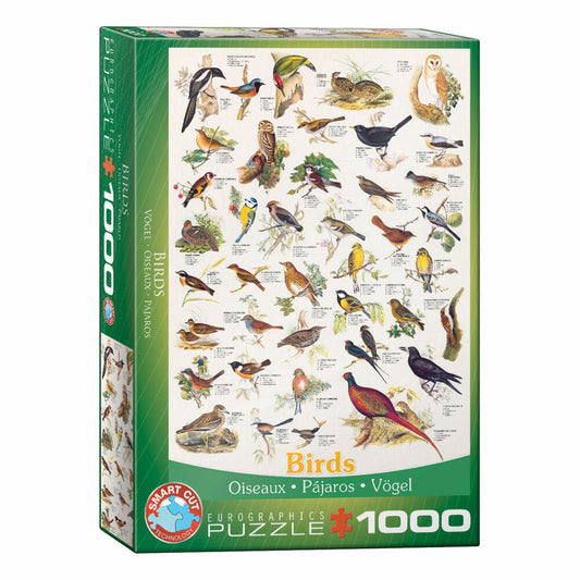 Eurographics Puzzle Vögel, Tierwelt, Birds, 1000 Teile, 68 x 48 cm, 6000-1259