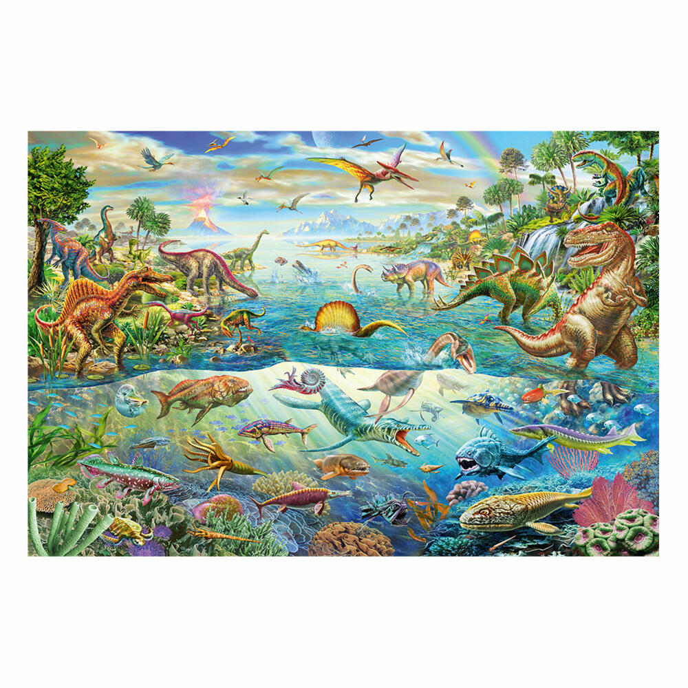 Schmidt Spiele Endtecke die Dinosaurier, 200 Puzzleteile, Kinderpuzzle, Puzzle, 1 Spieler, 56253