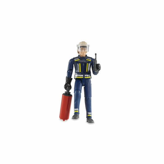 Bruder bworld Feuerwehrmann mit Zubehör, Spielfigur, Spiel Figur, Modell, Spielzeug, 60100