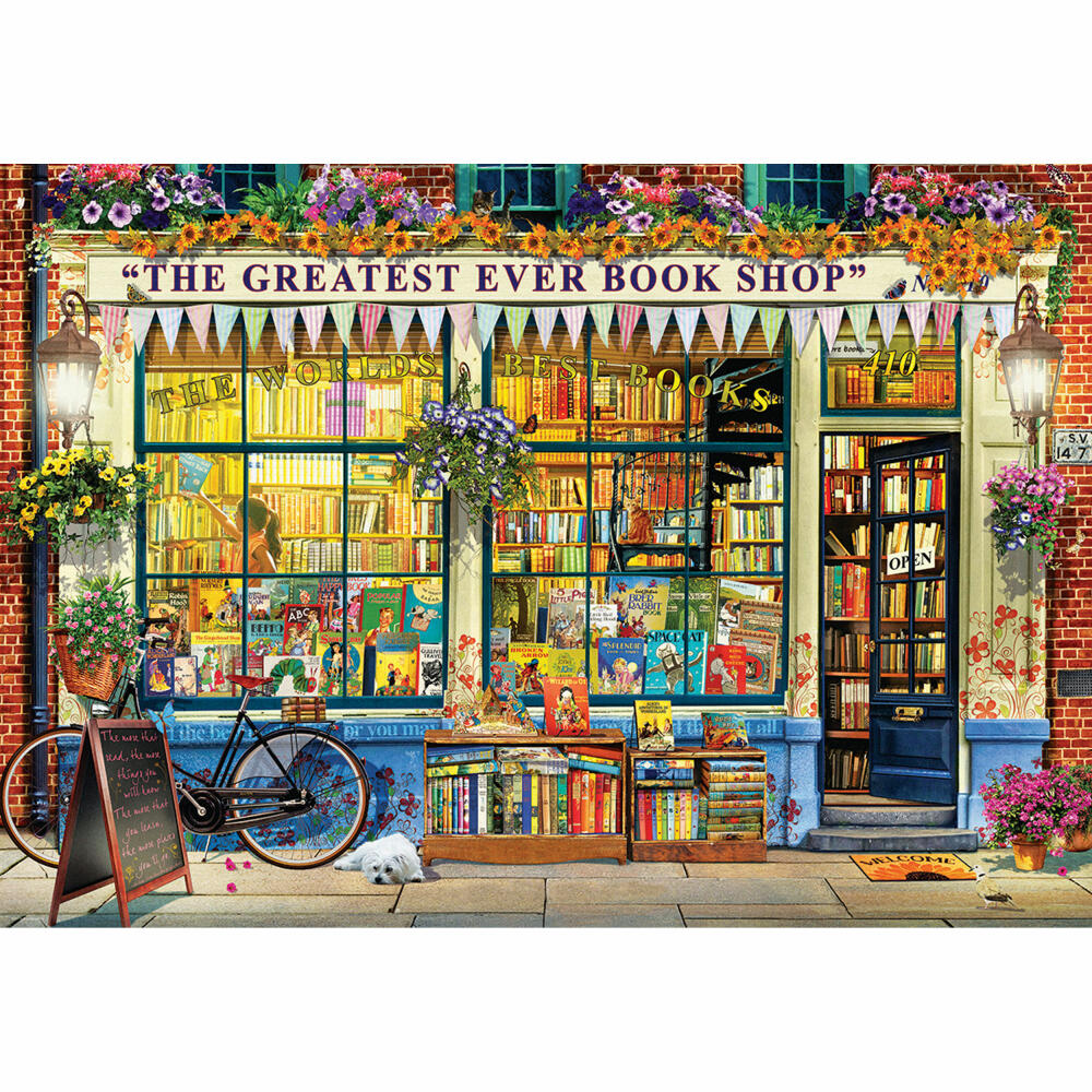 Eurographics Puzzle Der großartigste Buchladen der Welt, 1000 Teile, 68 x 48 cm, 6000-5351