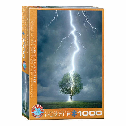 Eurographics Puzzle Blitzeinschlag, Gewitter, Blitzschlag, 1000 Teile, 68 x 48 cm, 6000-4570